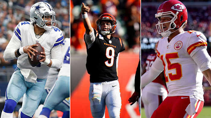 Dak Prescott, Joe Burrow and Patrick Mahomes head into the 2023 NFL season with their teams in contention for the Super Bowl.